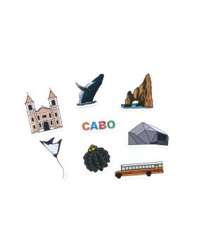 Los Cabos, BCS - Pack De 8 Calcomanías - Cabo San Lucas - San José del Cabo