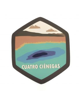 Calcomania Sticker Pueblo Mágico Cuatro Ciénegas, Coahuila