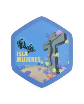 Calcomania Sticker Pueblo Mágico Isla Mujeres, Quintana Roo