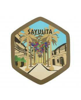 Calcomania Sticker Pueblo Mágico Sayulita, Nayarit